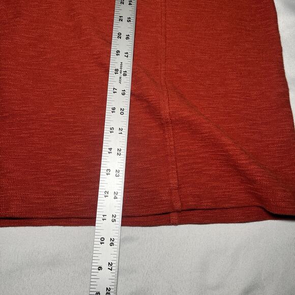 J Jill Pure Jill 100% Organically Grown Cotton Top Burnt Orange Knit Size XL - Picture 6 of 7